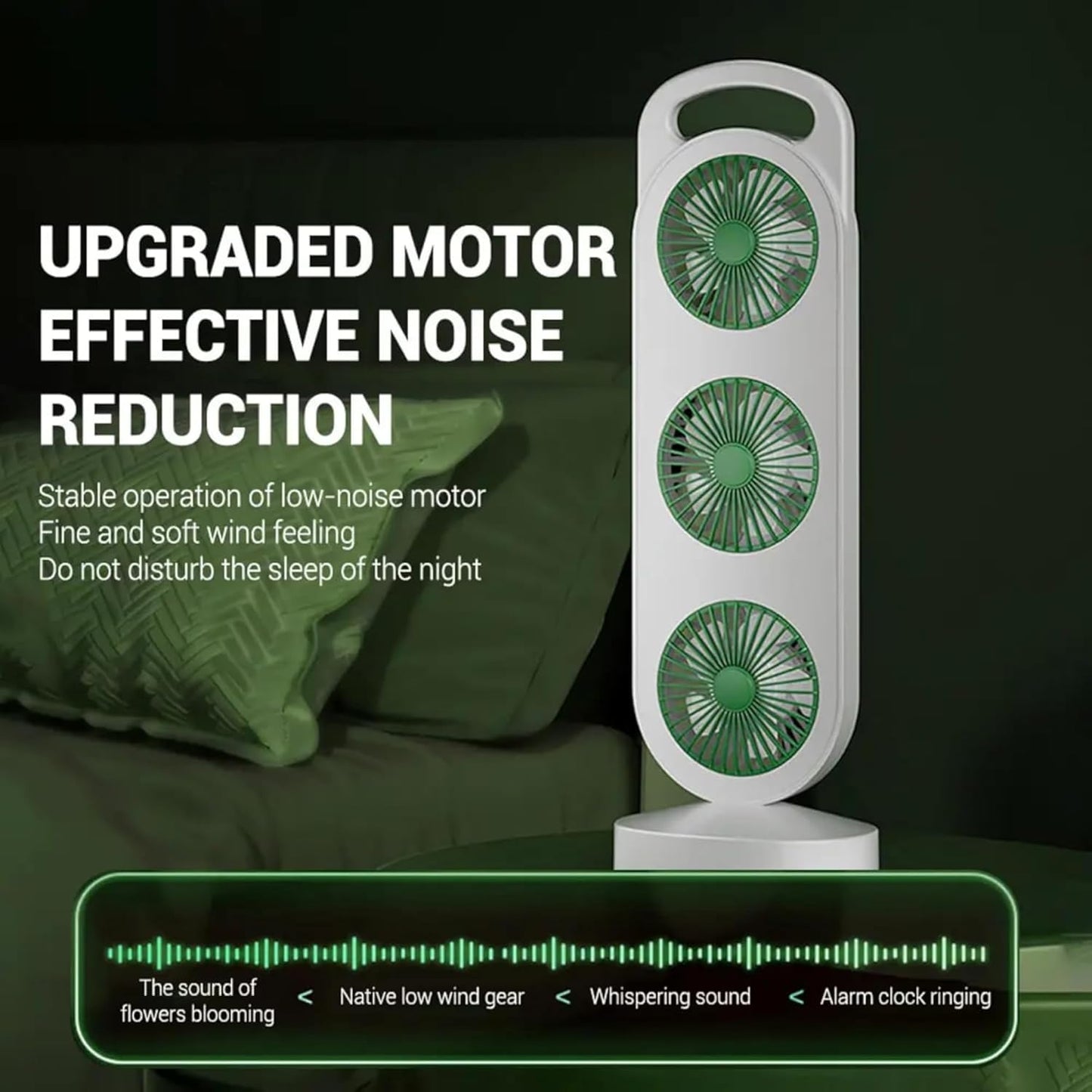 Mini Rechargeable Tower Fan β 3-in-1 USB Air Cooler